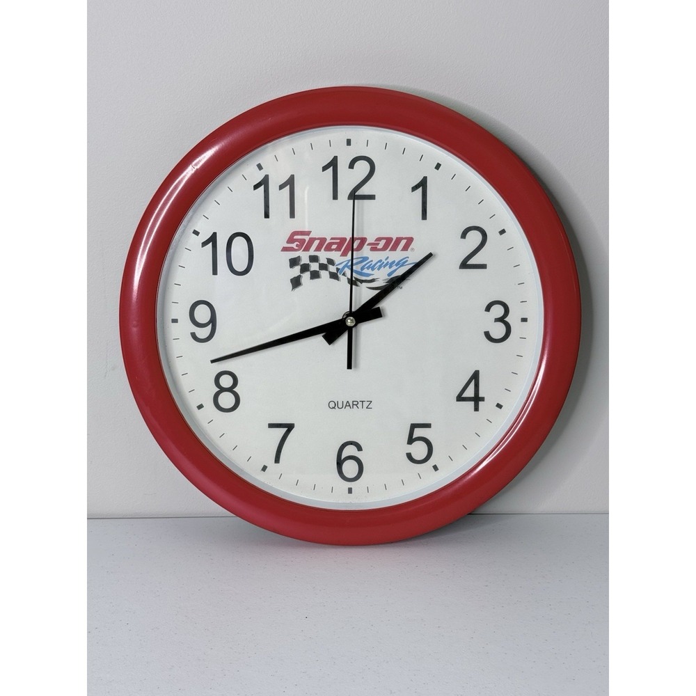 Vintage Snap-on Racing Wall Clock 1990's Snap-On Tools Racing